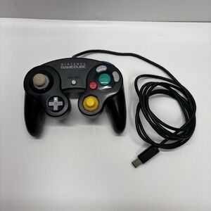 Official OEM Nintendo GameCube Black Jet Controller (DOL-003) TESTED!
